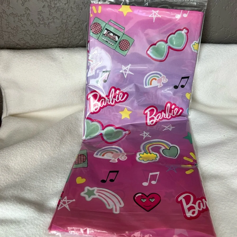 Barbie Dream Together Plastic Table Cover - 54